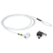 Mobilis Security Cable Keyed - Compatible with Pass Key - Steel - Length: 1.8 m - Diameter 4 mm - White/Silver