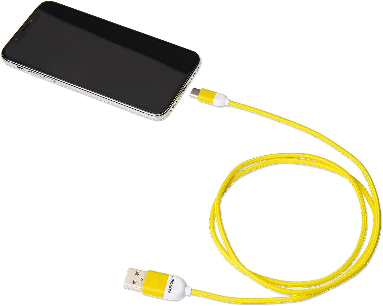 Celly PTTC0015Y Pantone Type-C Cable, 2.4A Output, 1m Length