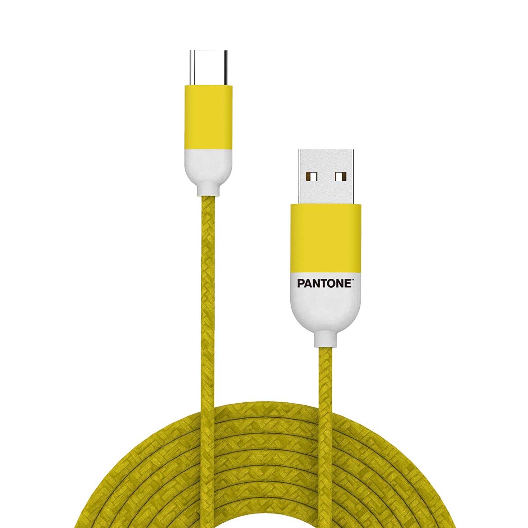 Celly PTTC0015Y Pantone Type-C Cable, 2.4A Output, 1m Length