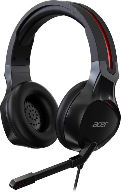 Acer Nitro Gaming Headset (Adjustable Headband, Omnidirectional Microphone, 100 dB Sensitivity) Black/Red nitro headset