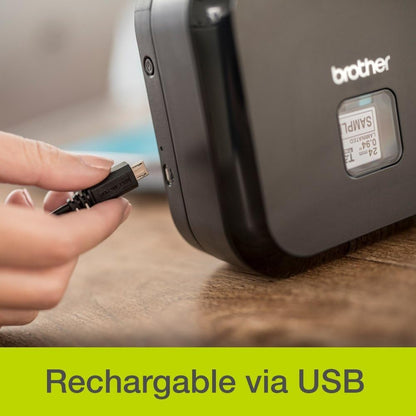 Brother PT-P710BT Label Printer | P-Touch Cube+ Labeller | Bluetooth | Desktop