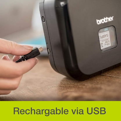 Brother PT-P710BT Label Printer | P-Touch Cube+ Labeller | Bluetooth | Desktop