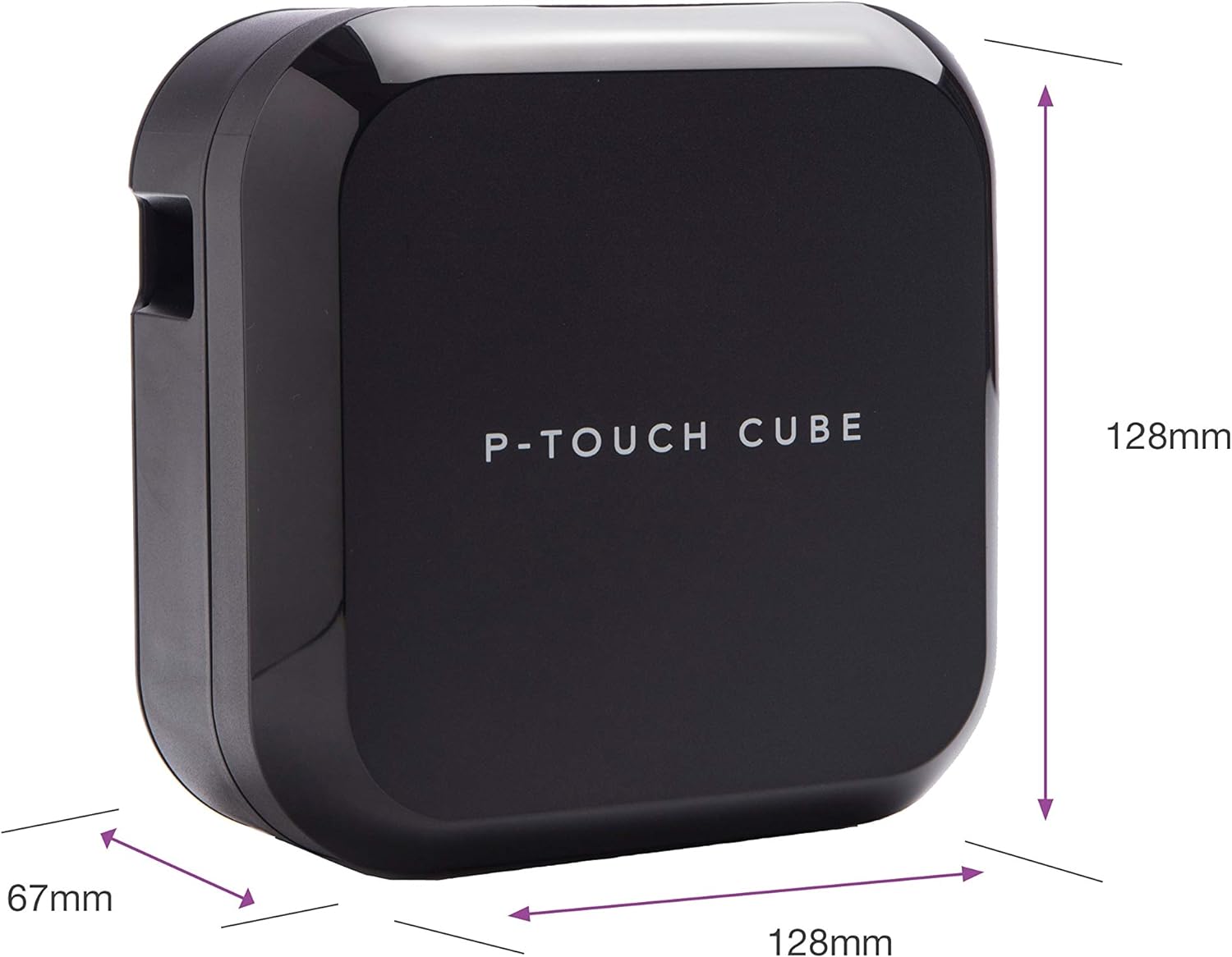 Brother PT-P710BT Label Printer | P-Touch Cube+ Labeller | Bluetooth | Desktop
