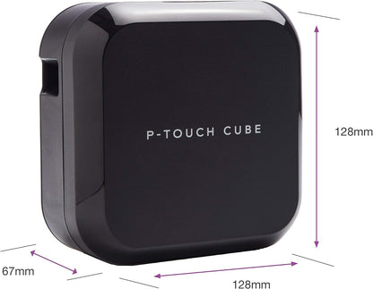 Brother PT-P710BT Label Printer | P-Touch Cube+ Labeller | Bluetooth | Desktop