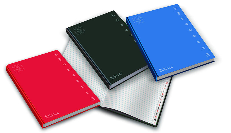 Pigna Monocromo - Cuaderno (96 hojas, Azul, Verde, Naranja, A4, 80 g/m², Papel rayado, 1 pieza(s