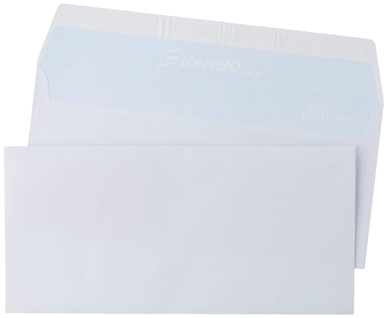 Pigna Edera Blanco sobre – Sobres (Blanco, 90 g/m2, 110 mm, 23 cm