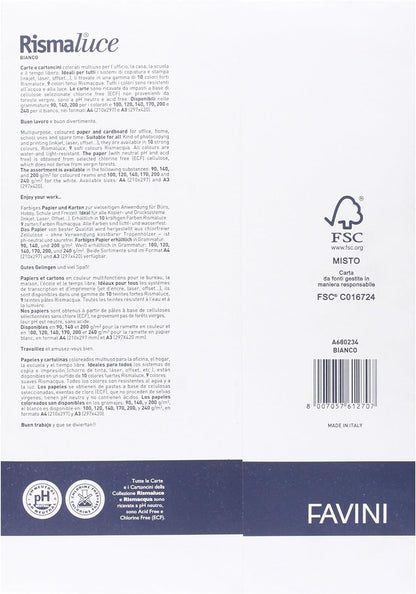 FAVINI RISMALUCE A680234 Paper – A4 – 170 g/m², 192 µm