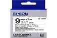 Epson LK-3WBW (9m) 9mm Label Cartridge Strong Adhesive (Black/White)