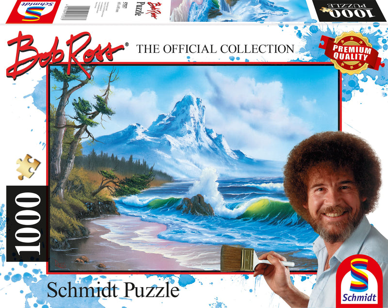Schmidt | Bob Ross: Mountain by the Sea (1,000 pieces) | Jigsaw Puzzle | Ages 12+
