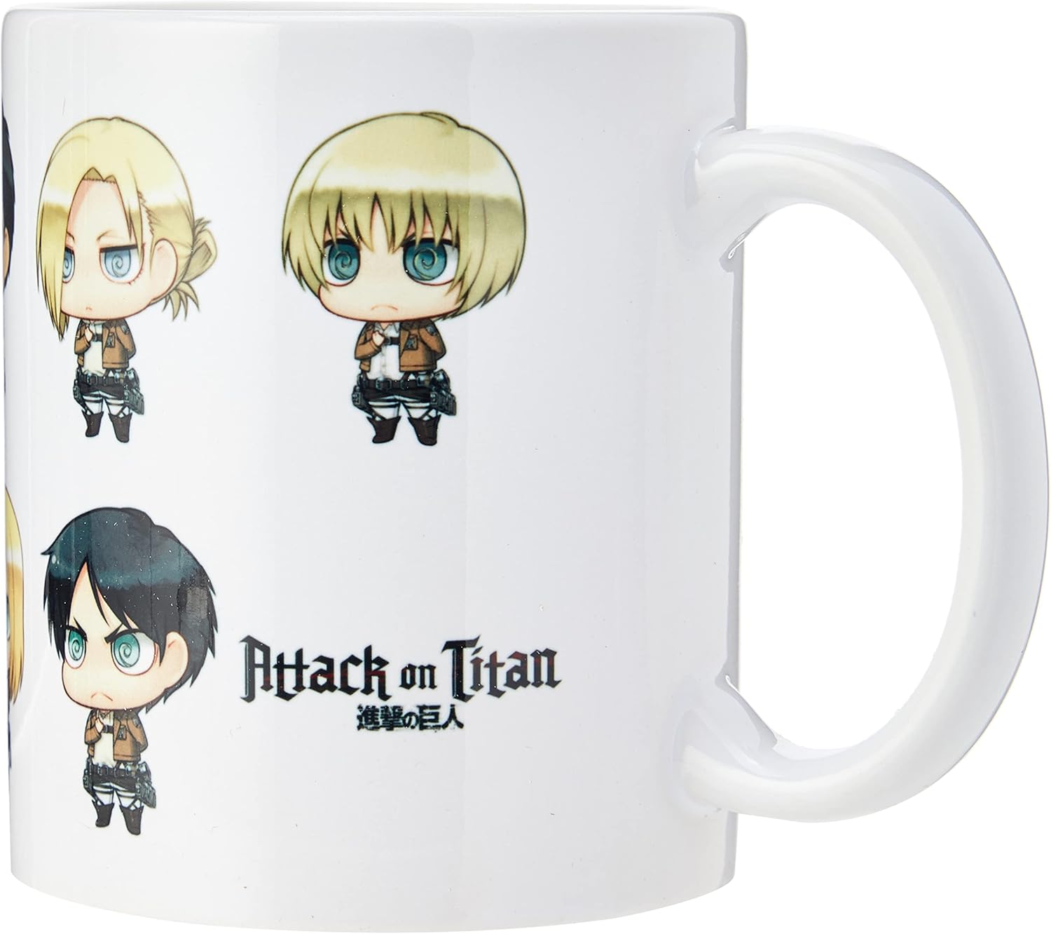 GB eye Ltd Tasse mit Aufschrift Attack On Titan, All Chimis, Porzellan, Mehrfarbig, 1 Stück (1er Pack