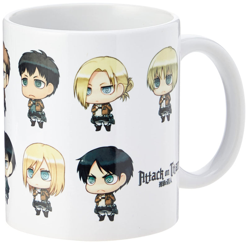 GB eye Ltd Tasse mit Aufschrift Attack On Titan, All Chimis, Porzellan, Mehrfarbig, 1 Stück (1er Pack