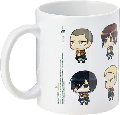 GB eye Ltd Tasse mit Aufschrift Attack On Titan, All Chimis, Porzellan, Mehrfarbig, 1 Stück (1er Pack