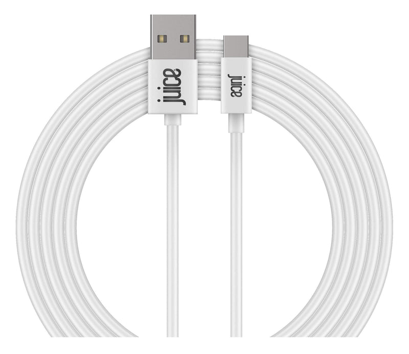 Juice USB Type C 3m Charger and Sync Cable for Samsung Galaxy S20, S10, S9, S8, S20 Plus, Huawei P30, P20, Sony, Apple Ipad 2020, Pro 2020, Air 2020