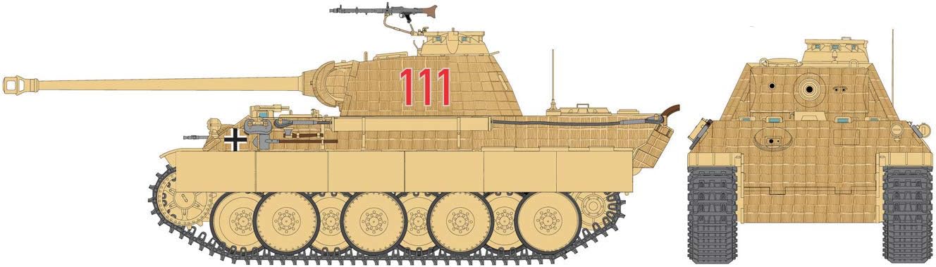 Italeri 510015752 1: 56, 28 mm German SdKfz. 171 Panther Ausf. A Vehicle