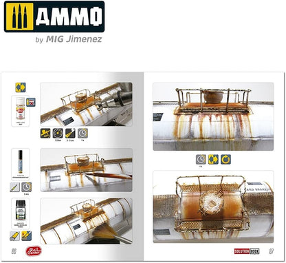 Mig Jimenez Ammo Solution BOOK HTW #02 AMERICAN TRAINS ENG.