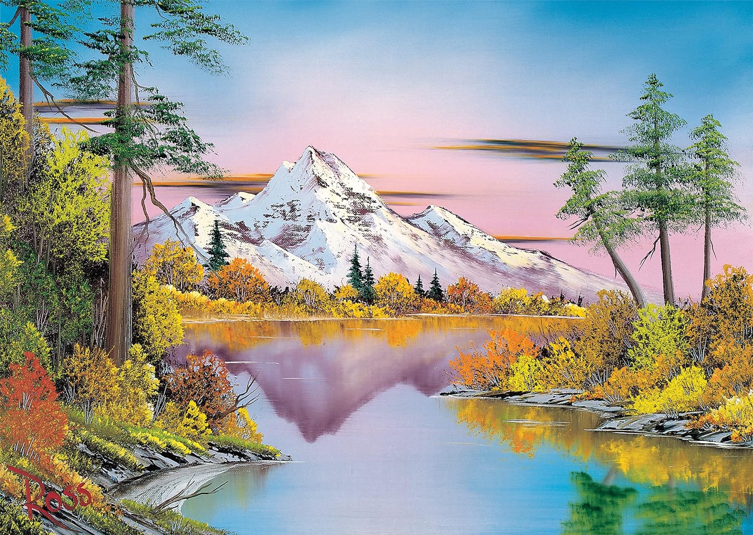 Schmidt | Bob Ross: Reflections (1,000 pieces) | Jigsaw Puzzle | Ages 12+