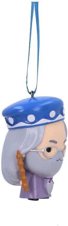 Nemesis Now Harry Potter Dumbledore Hanging Ornament 7.5cm, Resin, Grey, Officially Licensed Harry Potter Merchandise, Cute Dumbledore Design, Cast in the Finest Resin, Expertly Hand-Painted