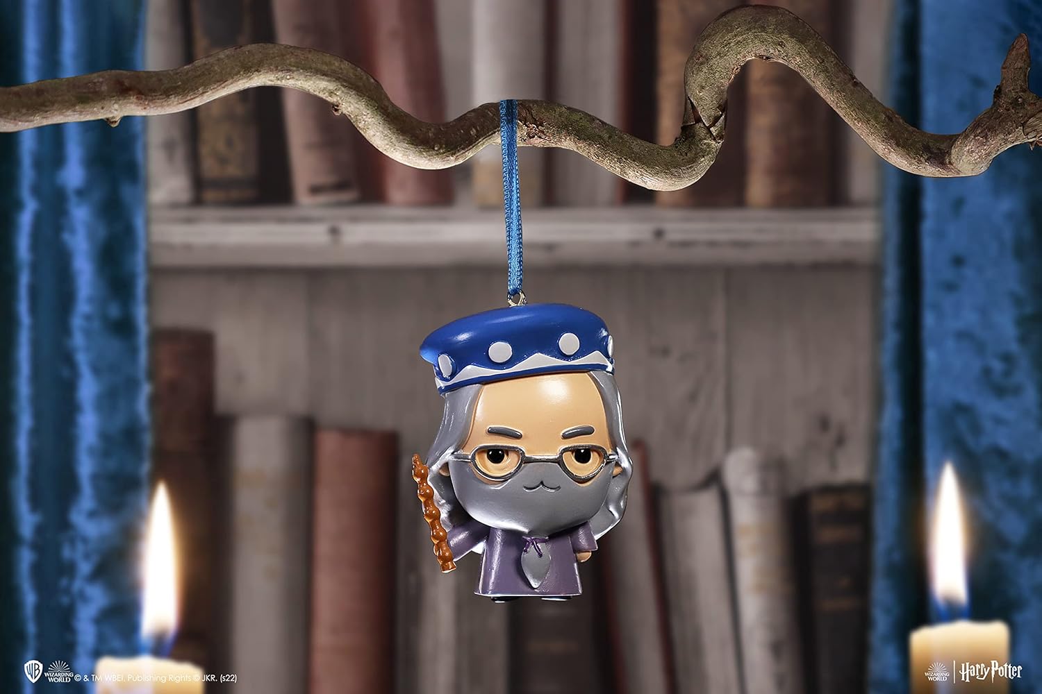 Nemesis Now Harry Potter Dumbledore Hanging Ornament 7.5cm, Resin, Grey, Officially Licensed Harry Potter Merchandise, Cute Dumbledore Design, Cast in the Finest Resin, Expertly Hand-Painted