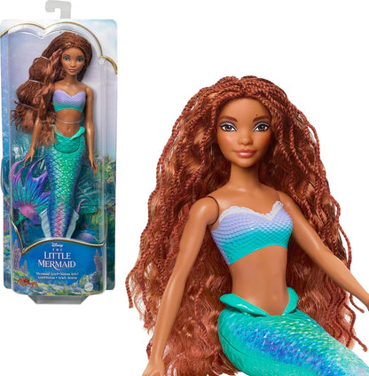Disney The Little Mermaid Ariel Doll, Mermaid Fashion Doll with Signature Outfit, HLX08 & The Little Mermaid Ariel Fashion Doll on Land in Signature Blue Dress, HLX09
