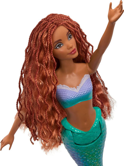 Disney The Little Mermaid Ariel Doll, Mermaid Fashion Doll with Signature Outfit, HLX08 & The Little Mermaid Ariel Fashion Doll on Land in Signature Blue Dress, HLX09
