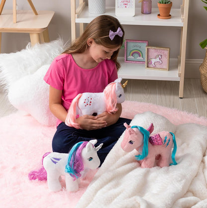 My Little Pony | Glory Plush 40th Anniversary | Retro Horse Gifts for Girls and Boys, Collectable Vintage Horse Toys for Kids, Unicorn Toys for Boys and Girls Aged 3+ | Basic Fun 35333