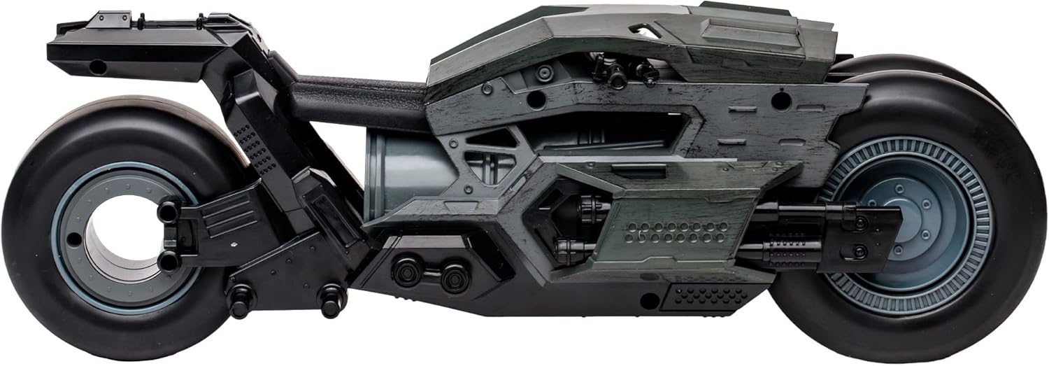 McFarlane Toys, DC Multiverse Batcycle Action Figure Vehicle, Collectible DC The Flash Movie Vehicle with Unique Collector Character Card – Ages 12+ Batcycle Single
