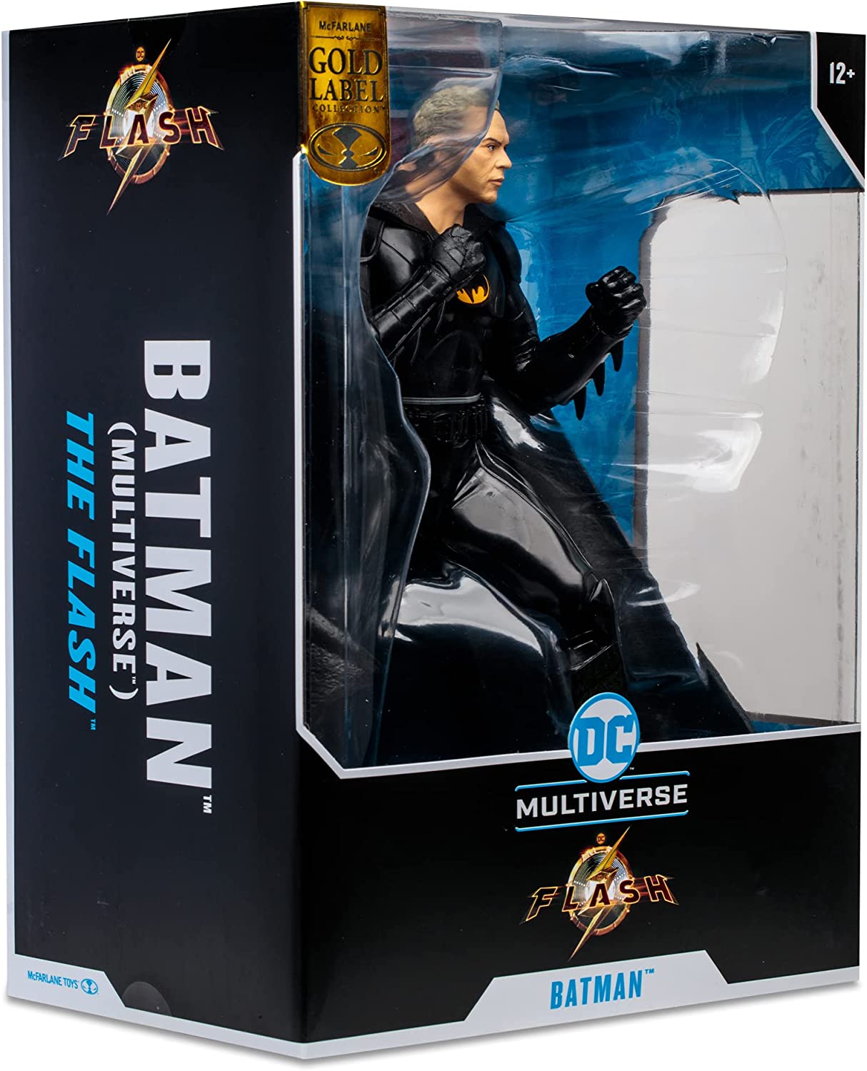 McFarlane Toys, DC Multiverse 12-inch Batman Multiverse Unmasked Gold Label Figure Statue, Collectible DC The Flash Movie Posed Statue with Unique Collector Character Card – Ages 12+