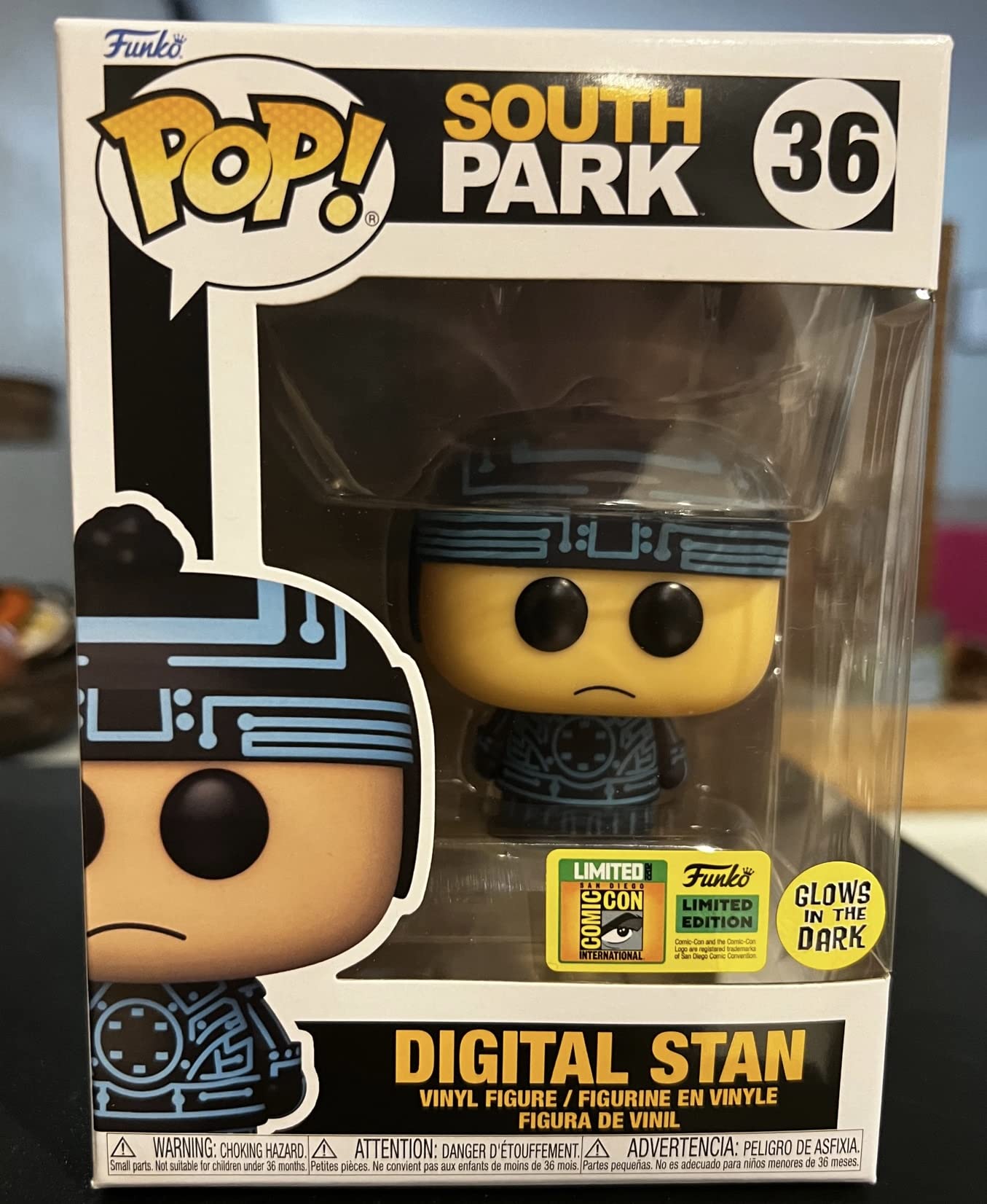 South Park: Phone Destroyer 36 – Digital Stan Glow in The Dark Pop! Vinyl Figur (2022 Summer Exclusive