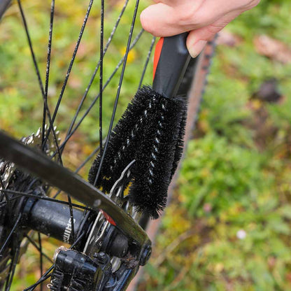 ZEFAL ZB Set Brosses de Nettoyage pour vélo Cyclisme Mixte Adulte, Noir/Rouge, Taille