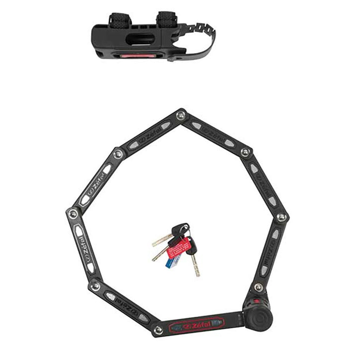 Zéfal K-Traz F16 - Antivol articulé pliant avec support - Vélo/Scooter/Moto - Compact et très résistant