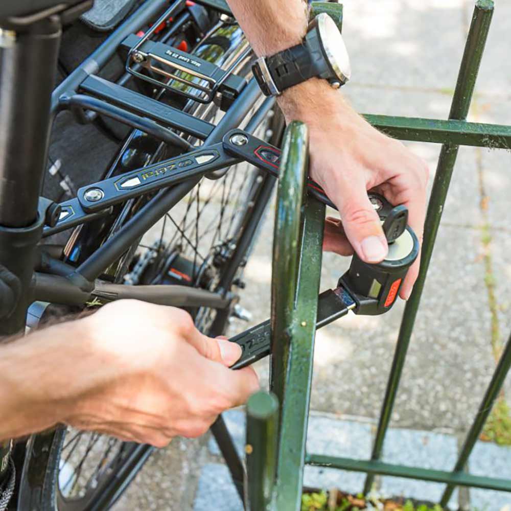 Zéfal K-Traz F16 - Antivol articulé pliant avec support - Vélo/Scooter/Moto - Compact et très résistant