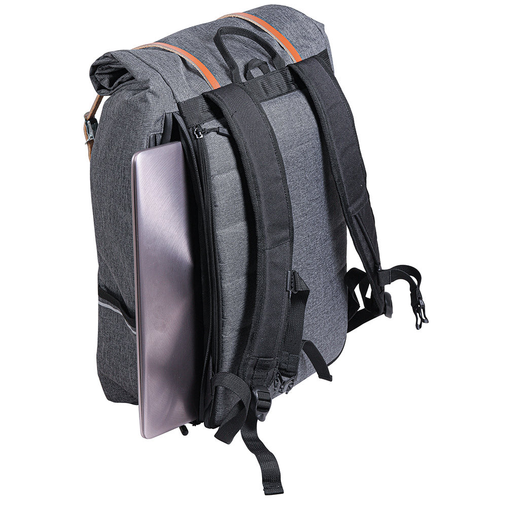 Zefal Urban Backpack - Urban Cycling Backpack - Waterproof 15-inch Laptop Bike Luggage Bag, Grey, 27L
