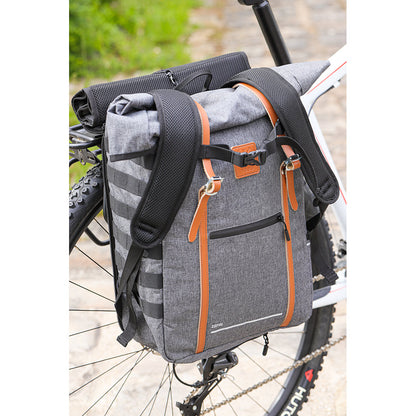 Zefal Urban Backpack - Urban Cycling Backpack - Waterproof 15-inch Laptop Bike Luggage Bag, Grey, 27L
