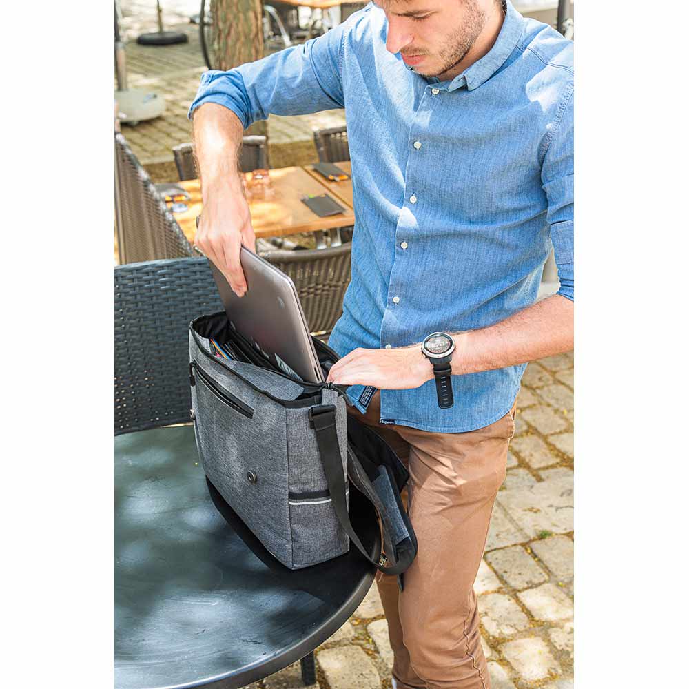 Zéfal Urban Messenger Bag Sacoche Porte Bagage Velo Mixte, Gris, (11L