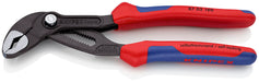 Knipex Cobra® High-Tech Water Pump Pliers grey atramentized, with multi-component grips 180 mm 87 02 180