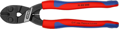Knipex CoBolt® Compact Bolt Cutter black atramentized, with slim multi-component grips 200 mm 71 02 200
