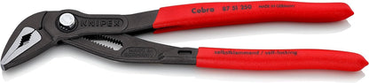 Knipex Cobra® ES Water Pump Pliers extra-slim grey atramentized, with non-slip plastic coating 250 mm 87 51 250