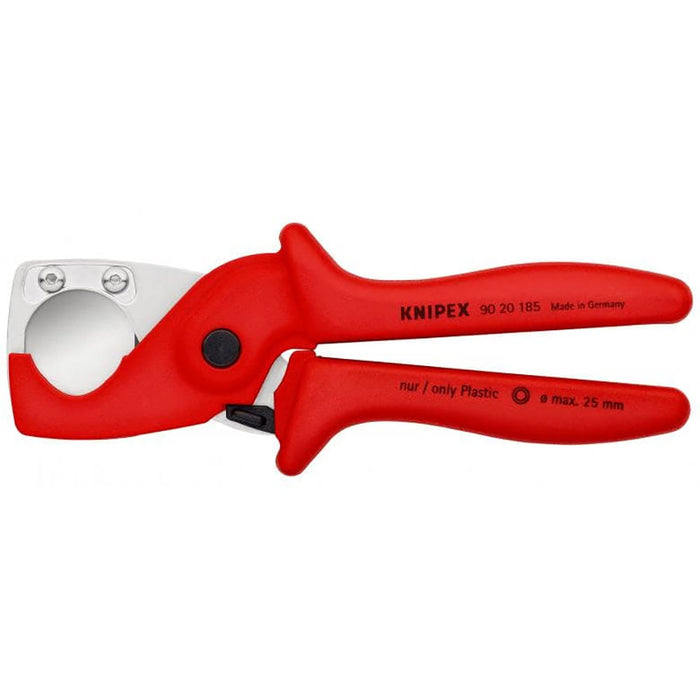 KNIPEX PlastiCut Cutter for flexible hoses and plastic conduit pipes glass fibre reinforced plastic handles 25 mm 90 20 185