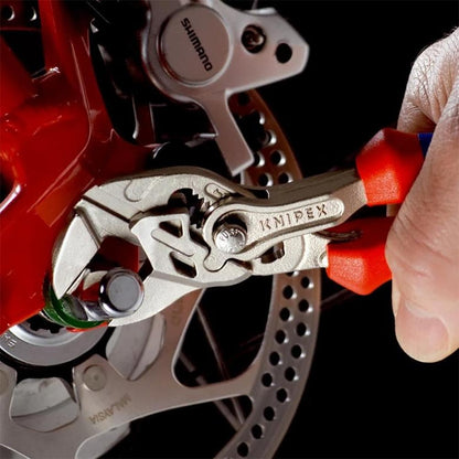 Knipex Pliers Wrench pliers and a wrench in a single tool chrome-plated, with multi-component grips 150 mm 86 05 150