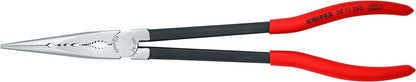 KNIPEX Long Reach Needle Nose Pliers with Transverse Profiles (280 mm) 28 71 280 & Snipe Nose Side Cutting Pliers (Stork Beak Pliers) (200 mm) 26 22 200 SB (self-Service Card/Blister