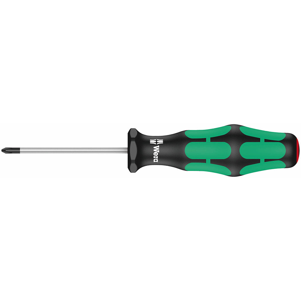 Wera 350 PH Kraftform Lasertip screwdriver, Phillips PH 2 x 100 mm, 05008720001 (Pack of 2