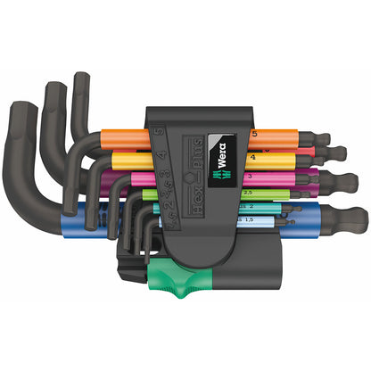 Wera 05133164001 950/9 Hex-Plus Multicolour 2 L-Key Set & Kraftform 300 Screwdriver Set 8 Piece