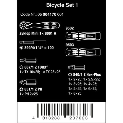 Wera 05004174001 Bicycle set 6, Screwdriver set, 10 pieces