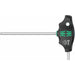 Wera 05023347001 454 HF T-Handle Hexagon Screwdriver Hex-Plus with Holding Function