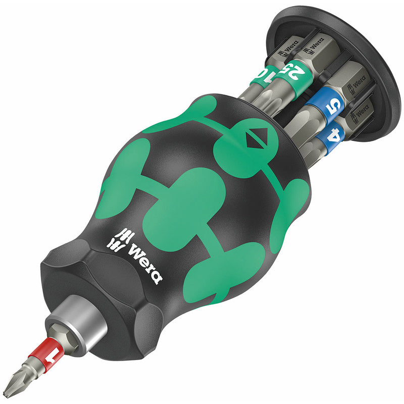 Bicycle set 11, Stubby screwdriver with bit magazine, 7 pieces