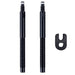 Valve Extender 2 Pack with Core Remover, Black, 65mm