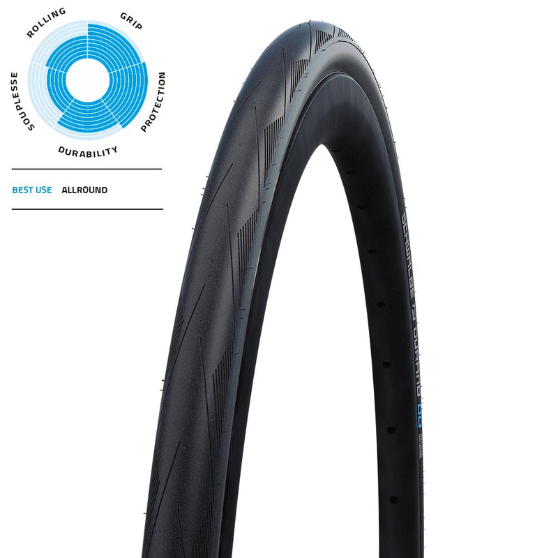 Schwalbe Durano DD Performance Drahtreifen // 25-622 (700x25C) Graphite Skin