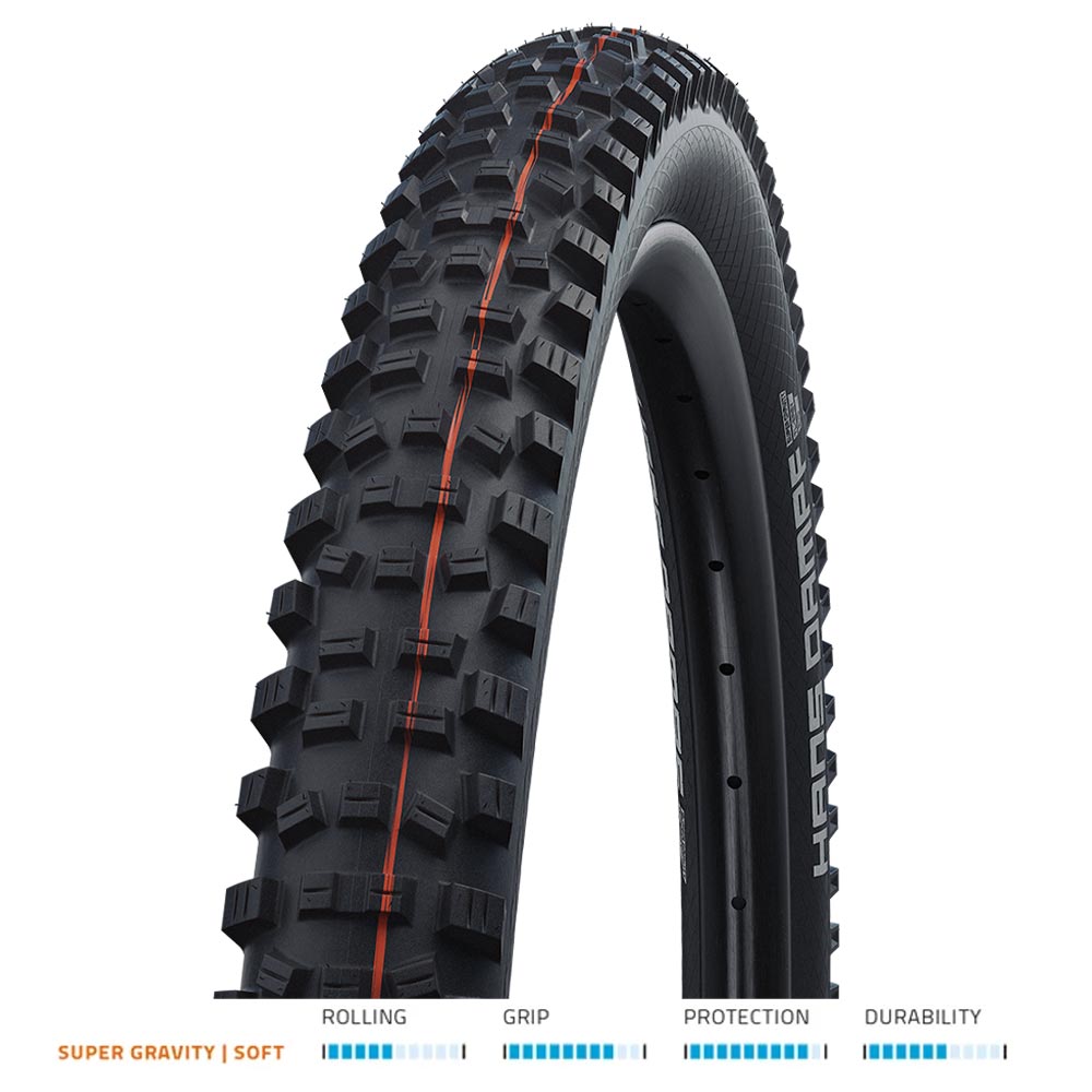 Schwalbe 318172 - tire hans dampf hs491 plegable 27.5x2.35ne-sskin sg tle add.soft 60-584