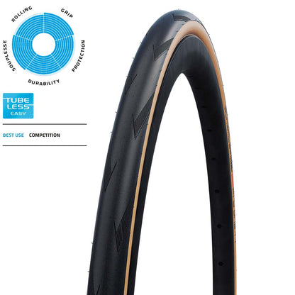 Schwalbe Pro One TLE Evo Faltreifen // 30-622 (700x30C) Super Race Transp. Skin