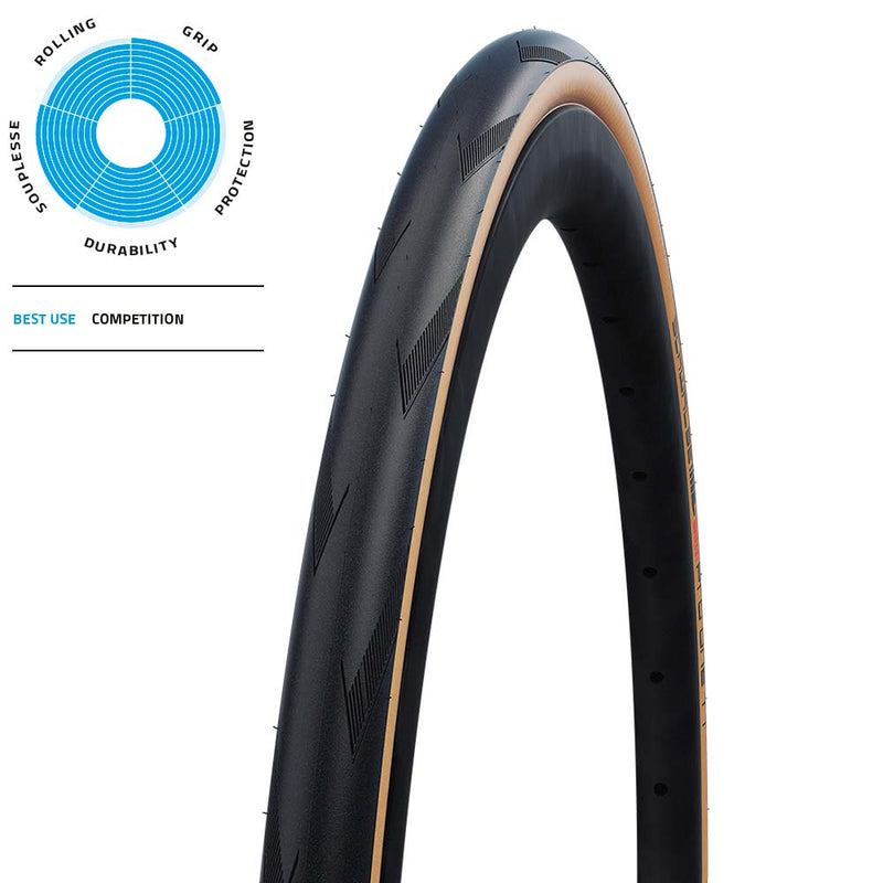 Schwalbe Pro One Evo Faltreifen // 32-622 (700x32C) Super Race Transp. Skin
